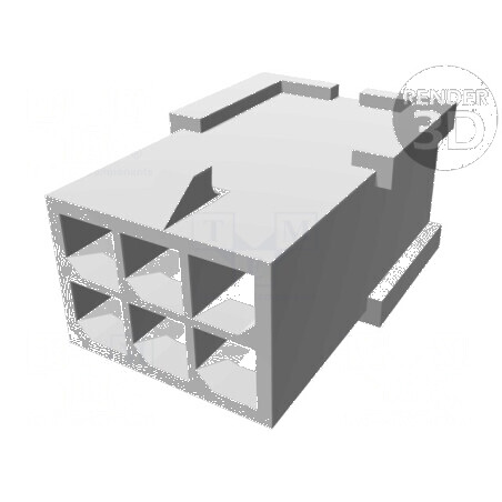 Conector Micro MATE-N-LOK 3mm, Cablu-Placă, Mufă Tată, 6 PIN | Electronic-mag.ro | Componente Electronice