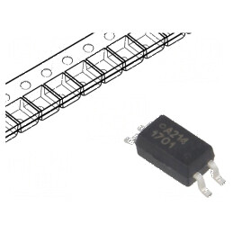 Optocuplor SMD cu 1 Canal, Ieșire prin Tranzistori, Izolație de 3kV, Tensiune de Colector-emitor de 80V, SO4 | Electronic-mag.ro | Componente Electronice
