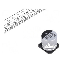 "Condensator Electrolitic SMD 100uF 50VDC Ø10x10,5mm 2000h - Componente Electronice de Înaltă Performanță" | Electronic-mag.ro | Componente Electronice
