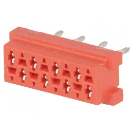 Micro-MaTch Soclu Mamă PIN 8 THT - Conector Compact cu Dispunere 2x4 pentru Aplicații Electronice | Electronic-mag.ro | Componente Electronice