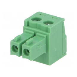 Regletă de conexiuni deconectabilă 2 piste 3,81mm cu mufă dreaptă | Electronic-mag.ro | Componente Electronice