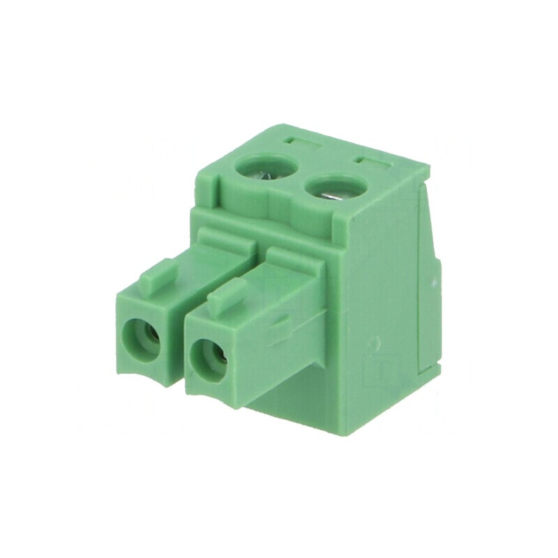 Regletă de conexiuni deconectabilă 2 piste 3,81mm cu mufă dreaptă | Electronic-mag.ro | Componente Electronice