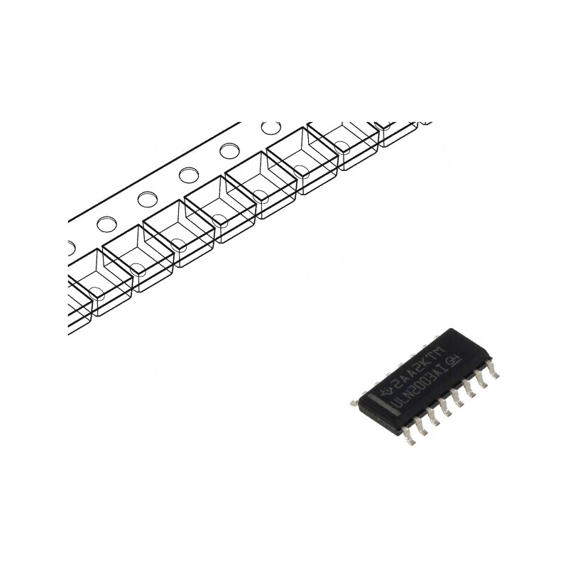 Driver Darlington IC, matrice tranzistoare SO16, 0,5A, 50V | Electronic-mag.ro | Componente Electronice Driver Darlington IC, matrice tranzistoare SO16, 0,5A, 50V | Electronic-mag.ro | Componente Electronice
