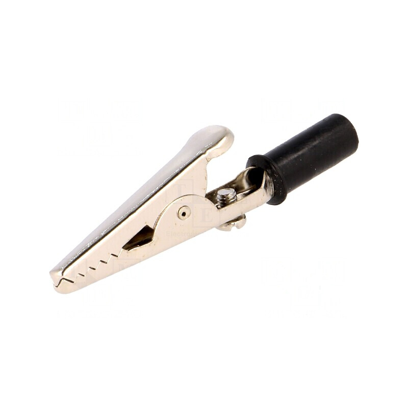 Bornă crocodil neagră pentru prindere maximă 14mm - Accesorii electrice | Electronic-mag.ro | Componente Electronice Bornă crocodil neagră pentru prindere maximă 14mm - Accesorii electrice | Electronic-mag.ro | Componente Electronice