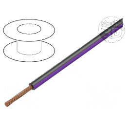 Cablu FLRY-B 1x0,75mm² Litat Cu PVC Negru-Violet 60V, Lungime 100m | Electronic-mag.ro | Componente Electronice