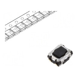 Microîntrerupător TACT SPST Pozitiv 2 SMT 1,6N 1,7mm EVPAA - Comutator Compact pentru Circuit Electric | Electronic-mag.ro | Componente Electronice