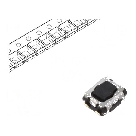 Microîntrerupător TACT SPST Pozitiv 2 SMT 1,6N 1,7mm EVPAA - Comutator Compact pentru Circuit Electric | Electronic-mag.ro | Componente Electronice