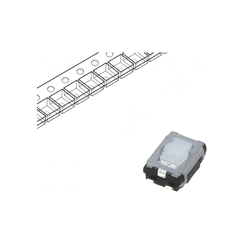 Microîntrerupător TACT SPST Pozitie 2 0,02A/15VDC SMT Fără 2,1mm | Electronic-mag.ro | Componente Electronice Microîntrerupător TACT SPST Pozitie 2 0,02A/15VDC SMT Fără 2,1mm | Electronic-mag.ro | Componente Electronice