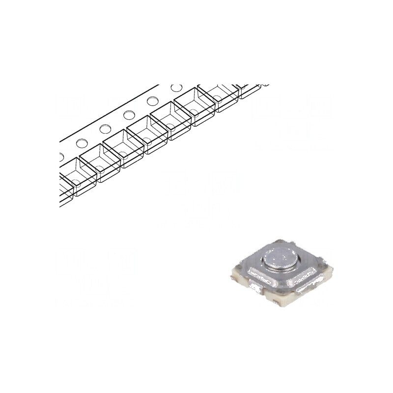 Microîntrerupător TACT SPST Poz: 2, 0,02A/15VDC SMT - Componentă Electronică Fără 1N | Electronic-mag.ro | Componente Electronice Microîntrerupător TACT SPST Poz: 2, 0,02A/15VDC SMT - Componentă Electronică Fără 1N | Electronic-mag.ro | Componente Electronice