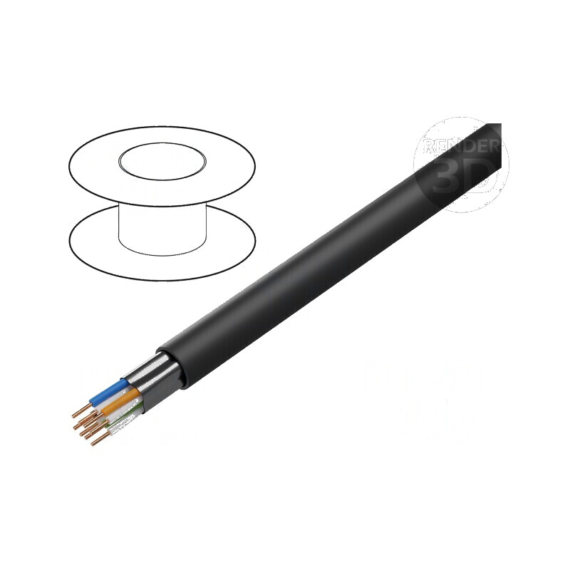 Cablu F/UTP 4x2x24AWG 5e pentru exterior, sârmă CCA PE, lungime 100m, negru | Electronic-mag.ro | Componente Electronice Cablu F/UTP 4x2x24AWG 5e pentru exterior, sârmă CCA PE, lungime 100m, negru | Electronic-mag.ro | Componente Electronice