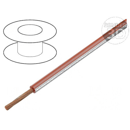 Cablu FLRY-B 1x0,75mm² Litat Cu PVC Roșu-Alb 60V - 100m | Electronic-mag.ro | Componente Electronice