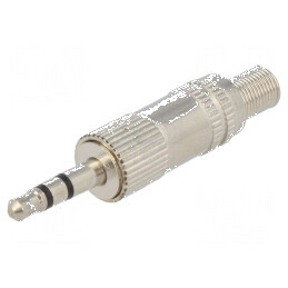 Conector Jack 3,5mm Stereo Mufă Tată cu Manșon Piste 3 Drept | Electronic-mag.ro | Componente Electronice