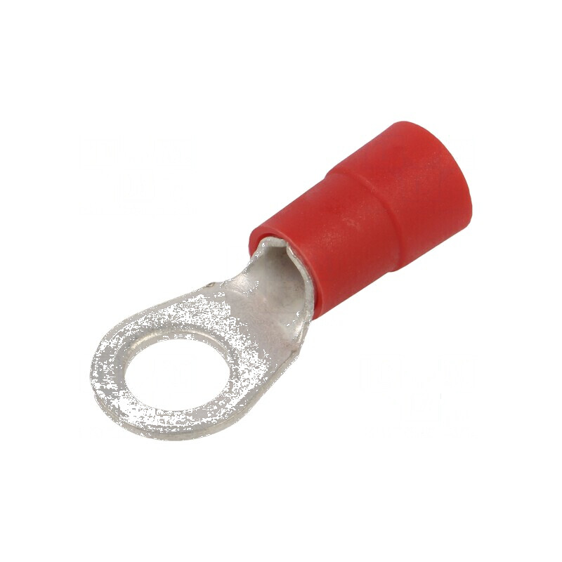 Vârf Inelar M8 Ø 8,5mm, Crimpat pe Cablu, Izolată Roșie, 10mm² | Electronic-mag.ro | Componente Electronice Vârf Inelar M8 Ø 8,5mm, Crimpat pe Cablu, Izolată Roșie, 10mm² | Electronic-mag.ro | Componente Electronice