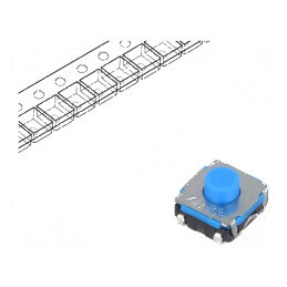 Microîntrerupător TACT SPST-NO Pozitie 2 0,05A/32VDC SMT Fără Contacte | Electronic-mag.ro | Componente Electronice