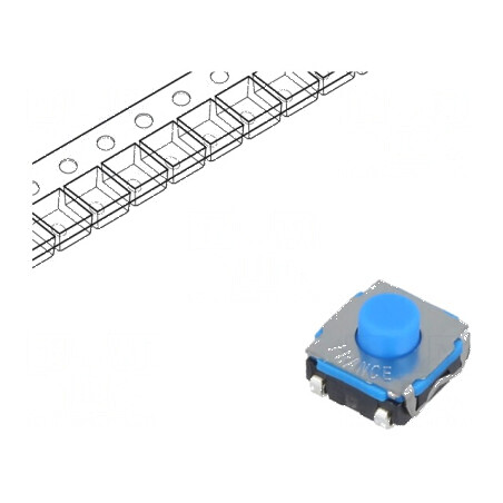 Microîntrerupător TACT SPST-NO Pozitie 2 0,05A/32VDC SMT Fără Contacte | Electronic-mag.ro | Componente Electronice