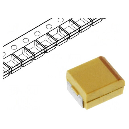 Condensator Tantal 10uF 35VDC SMD C 2312 ±10% Temperatura -55÷125°C | Electronic-mag.ro | Componente Electronice