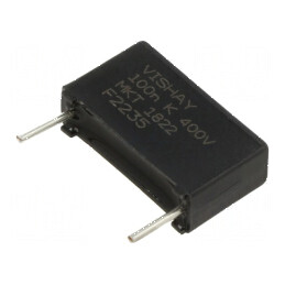 Condensator Poliester 0,1uF 400VDC ±10% THT Dimensiuni 18x5,5x10,5mm | Electronic-mag.ro | Componente Electronice