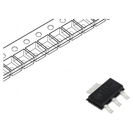Stabilizator de Tensiune LDO Liniar Nereglabil 12V 1A - IC Profesional | Electronic-mag.ro | Componente Electronice
