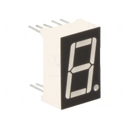 Afișaj LED cu 7 segmente, 14,2mm, 0,56", Nr. car: 1, roșie, 100 mcd | Electronic-mag.ro | Componente Electronice