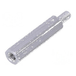 Piuliță Distanțieră Filetată 30mm cu Filet Interior M4 și Filet Exterior M4 | Electronic-mag.ro | Componente Electronice