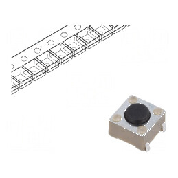 Microîntrerupător TACT SPST-NO 0,05A/12VDC SMT - Pozitie 2, Fără Contacte | Electronic-mag.ro | Componente Electronice