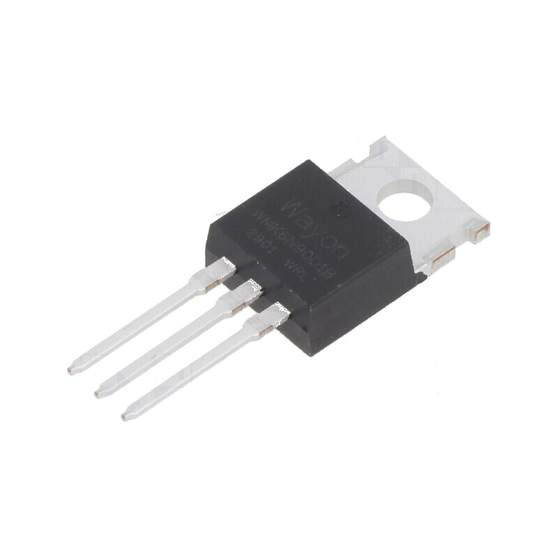 Tranzistor N-MOSFET Unipolar 900V 6A TO220-3 pentru Aplicații de Putere | Electronic-mag.ro | Componente Electronice Tranzistor N-MOSFET Unipolar 900V 6A TO220-3 pentru Aplicații de Putere | Electronic-mag.ro | Componente Electronice