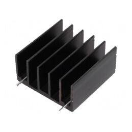 Radiator extrudat negru TO220/TO247, dimensiuni 30mm x 30mm x 15mm | Electronic-mag.ro | Componente Electronice