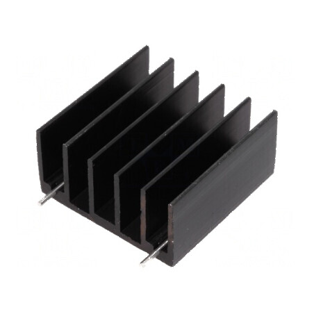 Radiator extrudat negru TO220/TO247, dimensiuni 30mm x 30mm x 15mm | Electronic-mag.ro | Componente Electronice