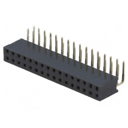 Conector şiruri pini soclu mamă 32 pini unghi 90° 2,54mm | Electronic-mag.ro | Componente Electronice