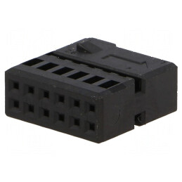 Carcasă neagră pentru conector mufă Quadlock 12pin | Electronic-mag.ro | Componente Electronice