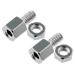 Set de șuruburi D-Sub UNC 4-40 cu cheie de 4,75mm și lungimea filetului de 5,2mm | Electronic-mag.ro | Componente Electronice