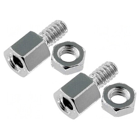 Set de șuruburi D-Sub UNC 4-40 cu cheie de 4,75mm și lungimea filetului de 5,2mm | Electronic-mag.ro | Componente Electronice