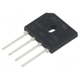 Punte redresoare monofazată Urmax 50V 15A 240A pentru aplicații electrice | Electronic-mag.ro | Componente Electronice