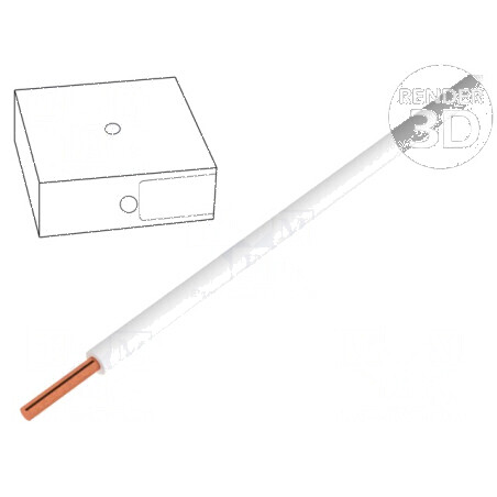 Cablu electric H05V-U 0,5mm² cu sârmă de cupru, PVC alb, 300V/500V, 100m, CPR Eca | Electronic-mag.ro | Componente Electronice