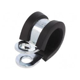 Clipsuri Øbuclă din oţel cu protecţie EPDM, 13mm x 12mm | Electronic-mag.ro | Componente Electronice