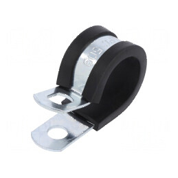 Clipsuri din oțel Øbuclă 17,5-19mm, lățime 13mm, orificiu montaj 6,5mm SL W1 | Electronic-mag.ro | Componente Electronice