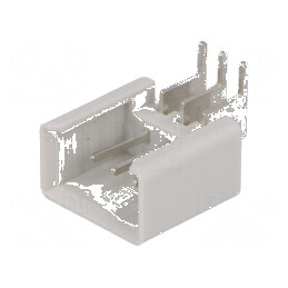 Conector IDC soclu tată 3 pini unghi 90° THT cositorit | Electronic-mag.ro | Componente Electronice