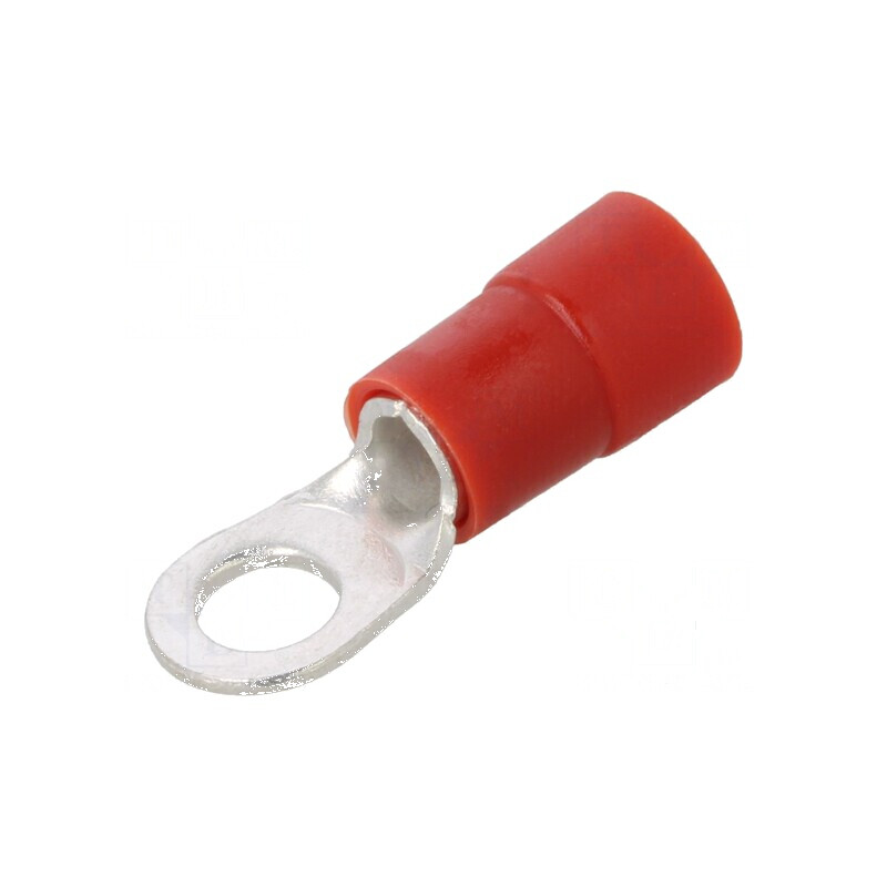 Vârf inelar M6 Ø 6,5mm 10mm² crimpat pe cablu izolat roşu | Electronic-mag.ro | Componente Electronice Vârf inelar M6 Ø 6,5mm 10mm² crimpat pe cablu izolat roşu | Electronic-mag.ro | Componente Electronice