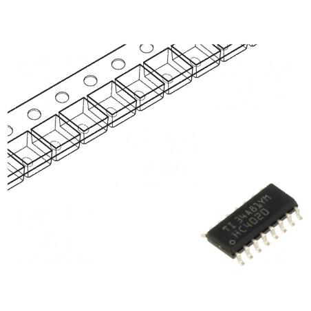 Contor Binar Digital 14bit Asincron SMD SOIC16 2÷6VDC | Electronic-mag.ro | Componente Electronice