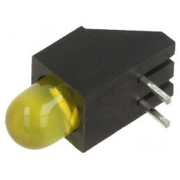 LED galben 4,85mm 20mA 60° 2,1÷2,5V în carcasă - Nr. diode: 1 | Electronic-mag.ro | Componente Electronice
