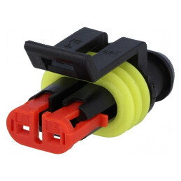 Conector cablu-cablu mufă mamă Superseal 1.5 PIN 2 pentru temperaturi -40÷125°C | Electronic-mag.ro | Componente Electronice