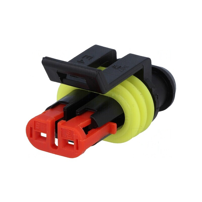 Conector cablu-cablu mufă mamă Superseal 1.5 PIN 2 pentru temperaturi -40÷125°C | Electronic-mag.ro | Componente Electronice Conector cablu-cablu mufă mamă Superseal 1.5 PIN 2 pentru temperaturi -40÷125°C | Electronic-mag.ro | Componente Electronice
