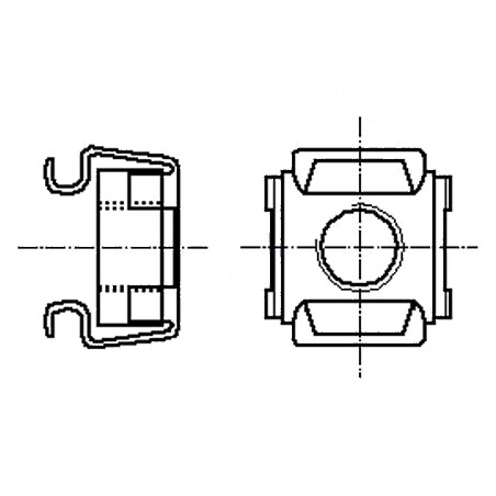 Piuliță coșuleț M10 din oțel inoxidabil A2 BN 3307 - accesorii metalice de înaltă calitate | Electronic-mag.ro | Componente Electronice