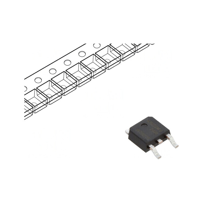 Tranzistor NPN bipolar 400V 4A 80W DPAK pentru circuite electrice | Electronic-mag.ro | Componente Electronice