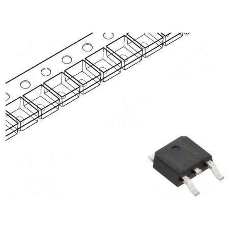 Tranzistor NPN bipolar 400V 4A 80W DPAK pentru circuite electrice | Electronic-mag.ro | Componente Electronice