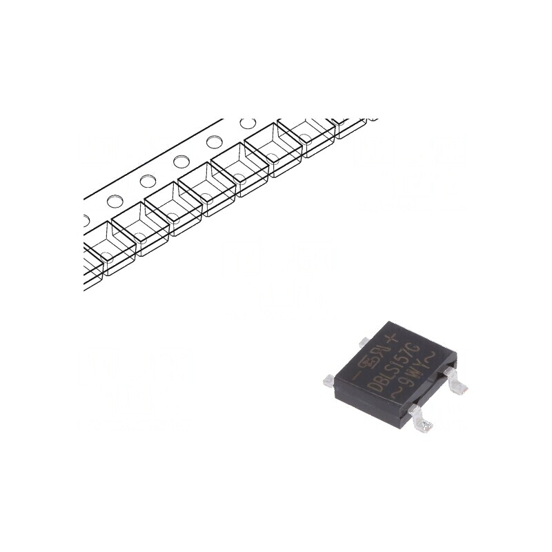 Punte redresoare monofazat Urmax 1kV 1,5A 50A DBLS - Redresor pentru aplicații electrice | Electronic-mag.ro | Componente Electronice