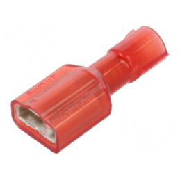 Terminal plat 6,3mm mamă 0,8mm pentru cablu 0,5÷1mm2 crimpat | Electronic-mag.ro | Componente Electronice