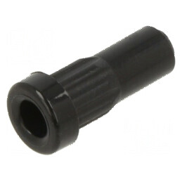 Carcasă neagră pentru accesorii Lungime 15,5mm, Ø orificiu montaj 4,9mm | Electronic-mag.ro | Componente Electronice