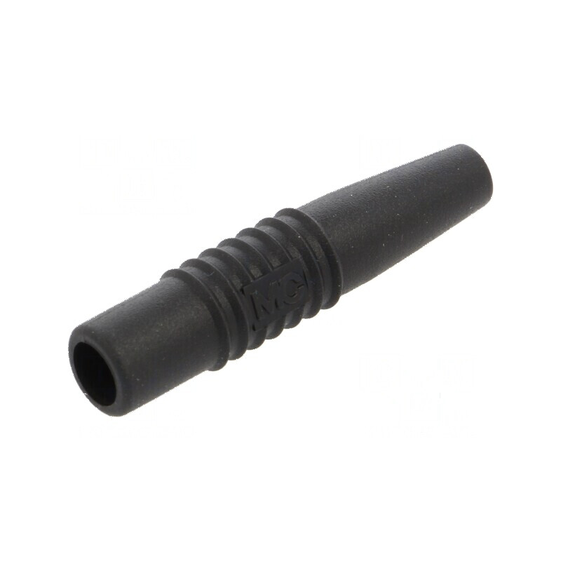 Carcasă soclu neagră pentru accesorii - Lungime totală 59,5 mm | Electronic-mag.ro | Componente Electronice
