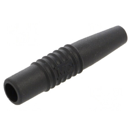 Carcasă soclu neagră pentru accesorii - Lungime totală 59,5 mm | Electronic-mag.ro | Componente Electronice